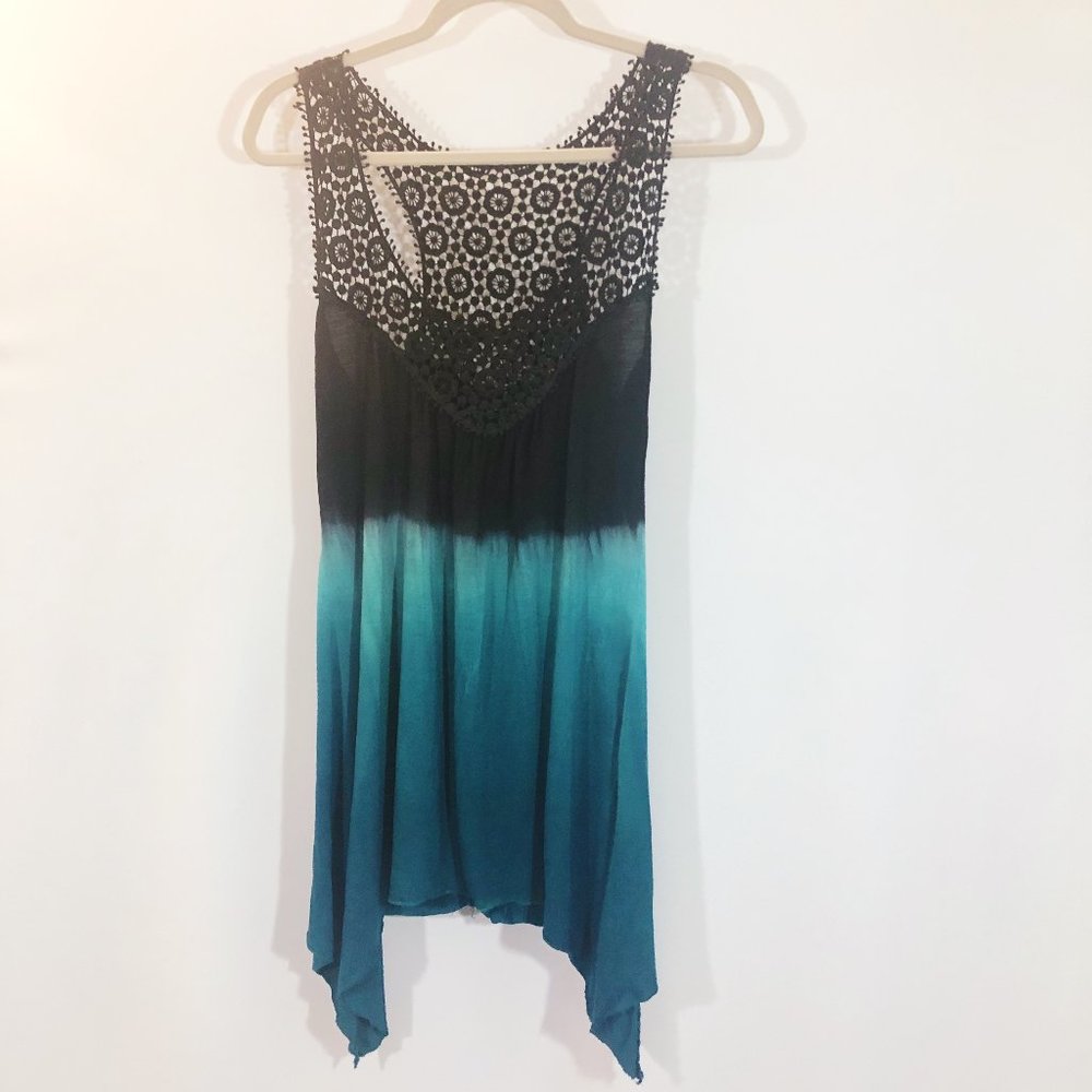 Crystal Wearables Lace Tie Dye Swimsuit Cover Up